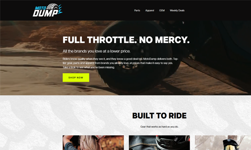 Motodump Homepage